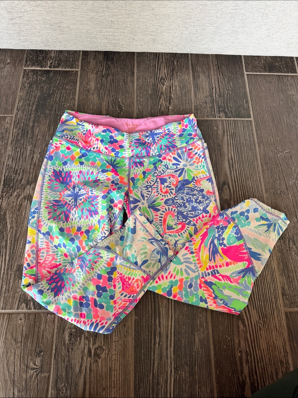 Lilly Pulitzer Bright Multicolor Printed Active Leggings